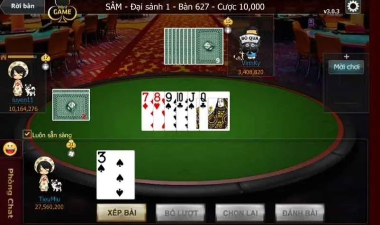 Bí Quyết Tham Gia Sâm Lốc Nhà Cái FUN88 Chuẩn Cao Thủ 2 Giao diện chơi Sâm Lốc Nhà Cái FUN88
